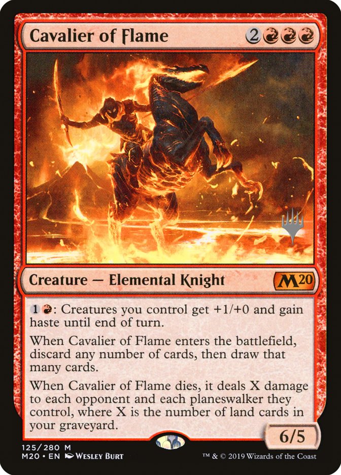 Cavalier of Flame (Promo Pack) [Core Set 2020 Promos] | Gear Gaming Bentonville