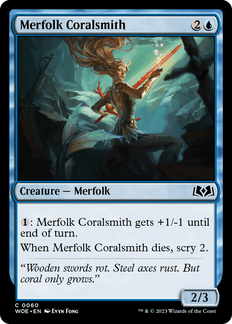 Merfolk Coralsmith [Wilds of Eldraine] | Gear Gaming Bentonville