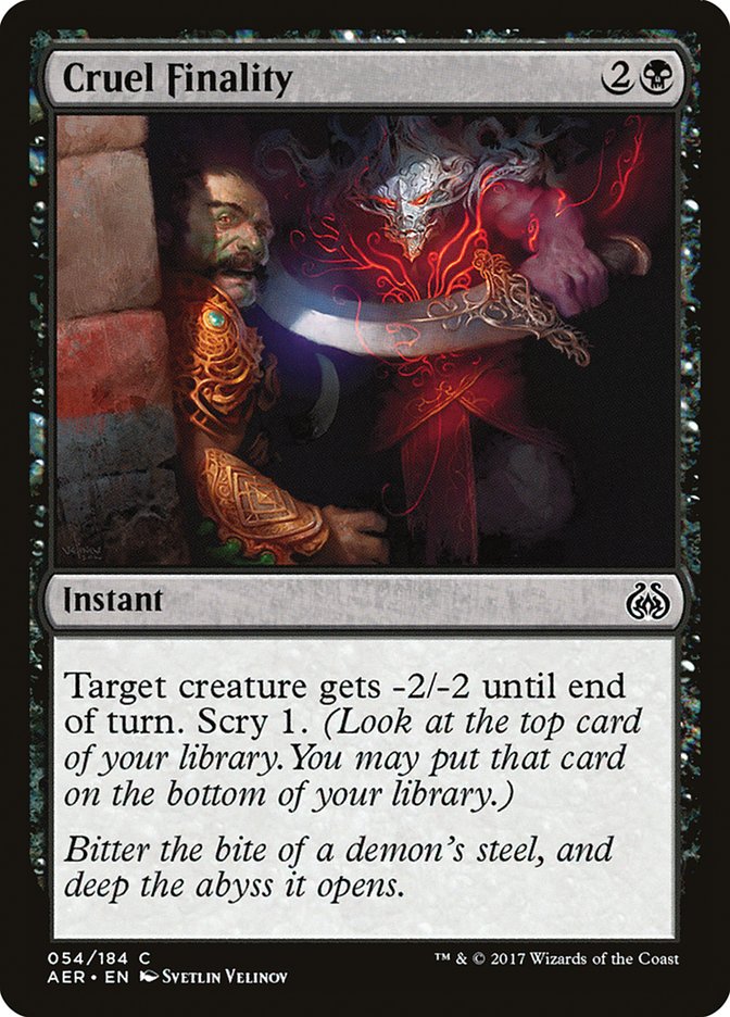 Cruel Finality [Aether Revolt] | Gear Gaming Bentonville