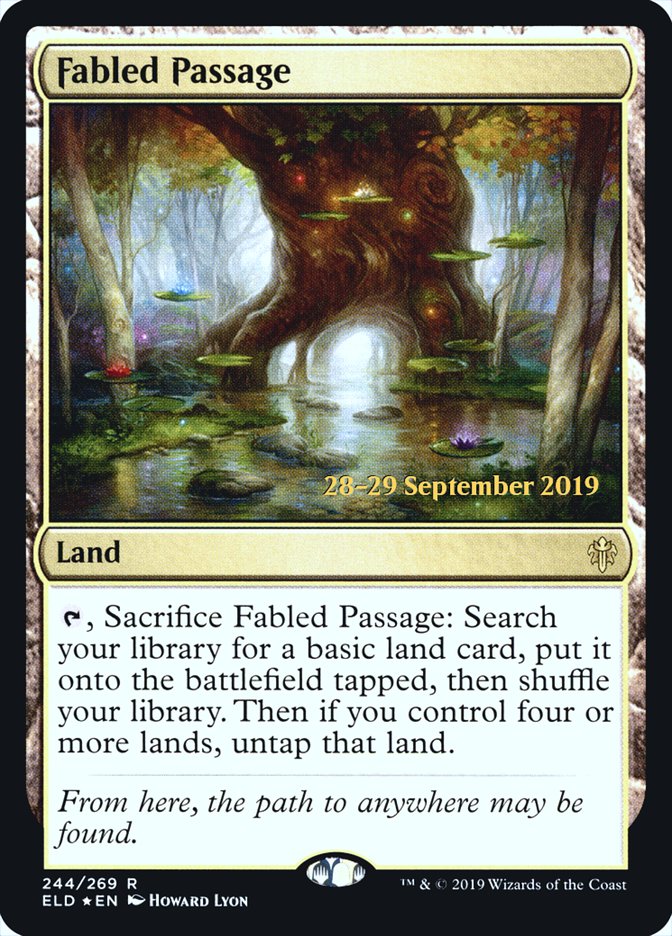 Fabled Passage [Throne of Eldraine Prerelease Promos] | Gear Gaming Bentonville