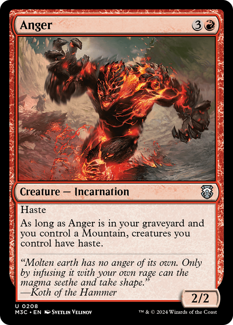 Anger [Modern Horizons 3 Commander] | Gear Gaming Bentonville