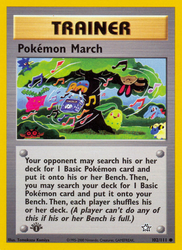 Pokemon March (102/111) [Neo Genesis 1st Edition] | Gear Gaming Bentonville