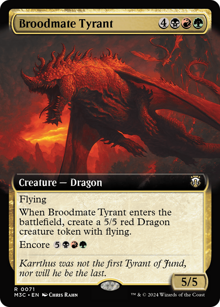 Broodmate Tyrant (Extended Art) [Modern Horizons 3 Commander] | Gear Gaming Bentonville