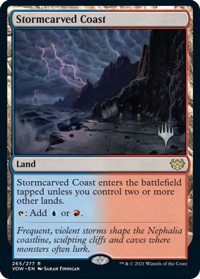 Stormcarved Coast (Promo Pack) [Innistrad: Crimson Vow Promos] | Gear Gaming Bentonville