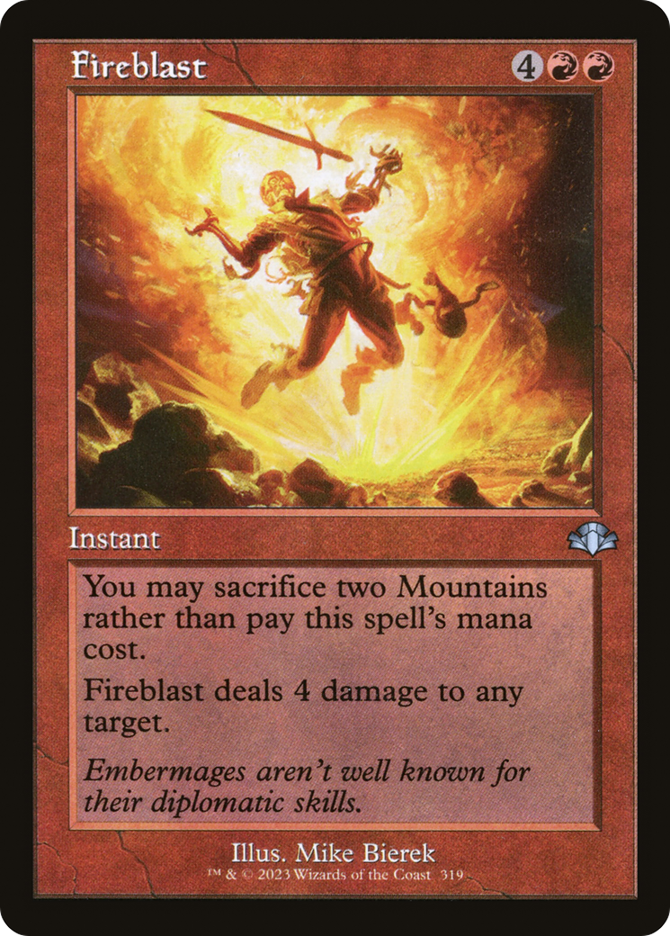 Fireblast (Retro) [Dominaria Remastered] | Gear Gaming Bentonville
