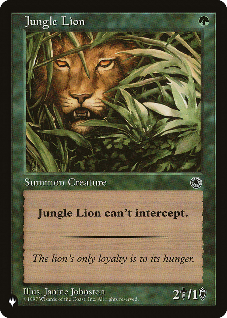 Jungle Lion [The List Reprints] | Gear Gaming Bentonville