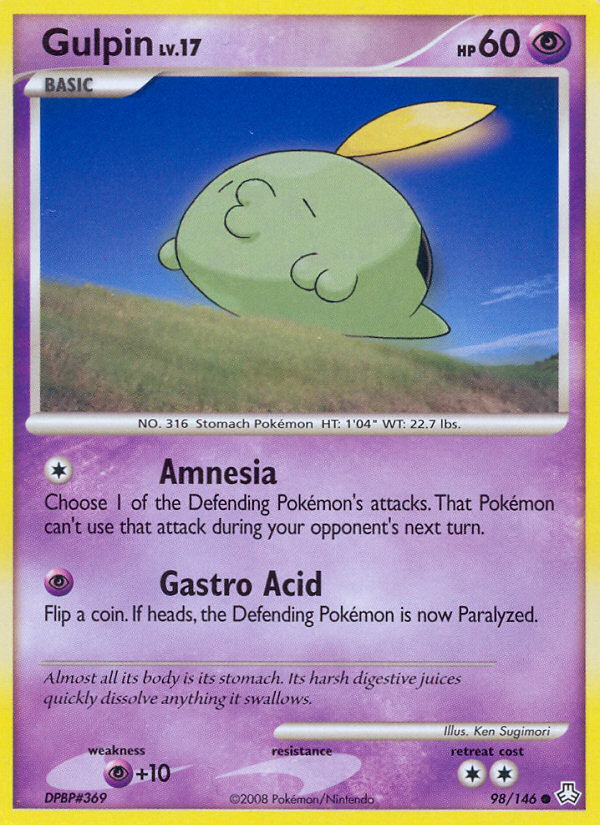Gulpin (98/146) [Diamond & Pearl: Legends Awakened] | Gear Gaming Bentonville