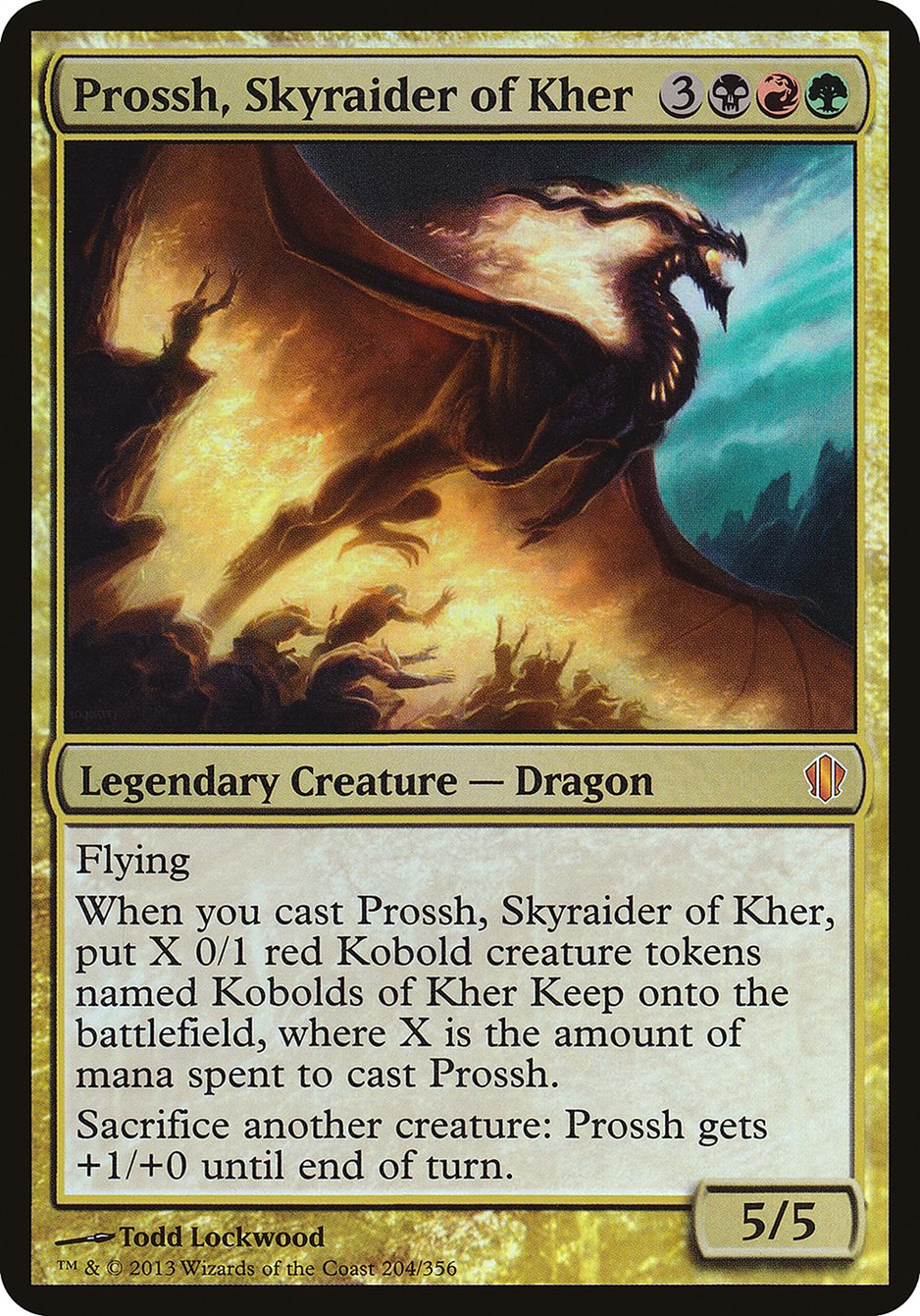 Prossh, Skyraider of Kher (Oversized) [Commander 2013 Oversized] | Gear Gaming Bentonville