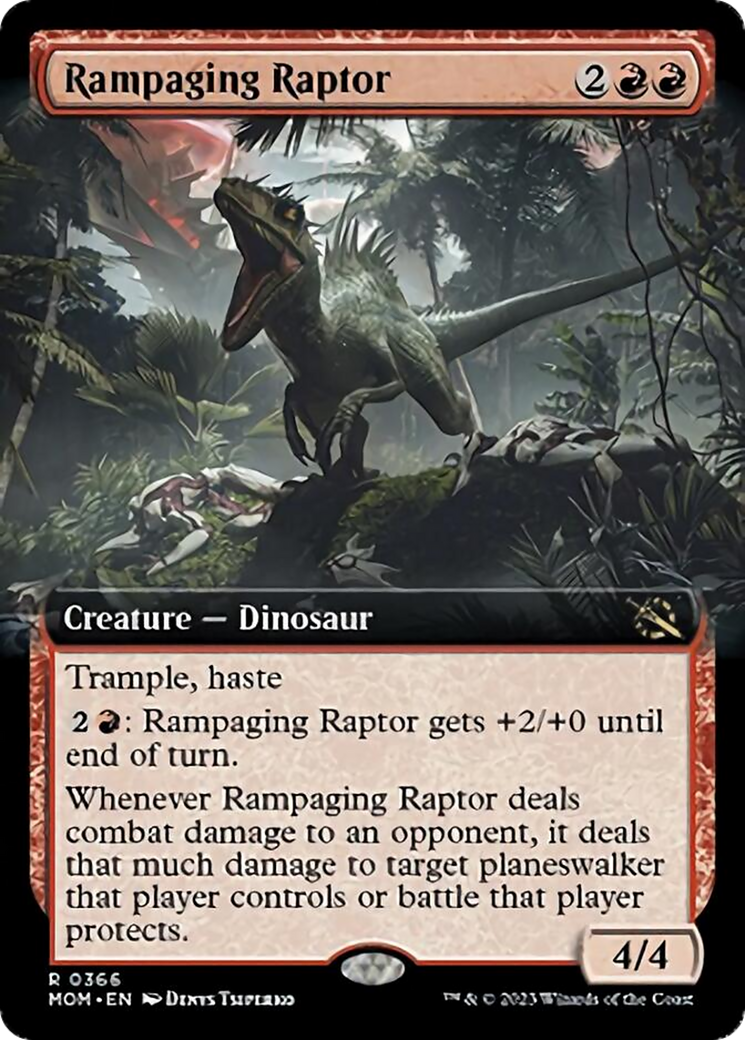 Rampaging Raptor (Extended Art) [March of the Machine] | Gear Gaming Bentonville