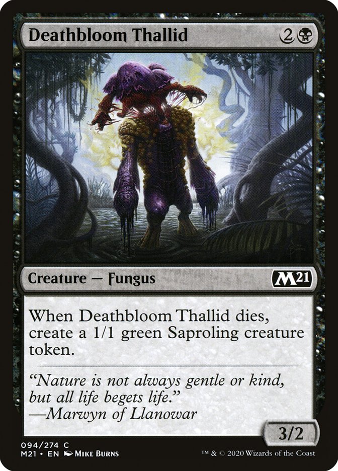 Deathbloom Thallid [Core Set 2021] | Gear Gaming Bentonville
