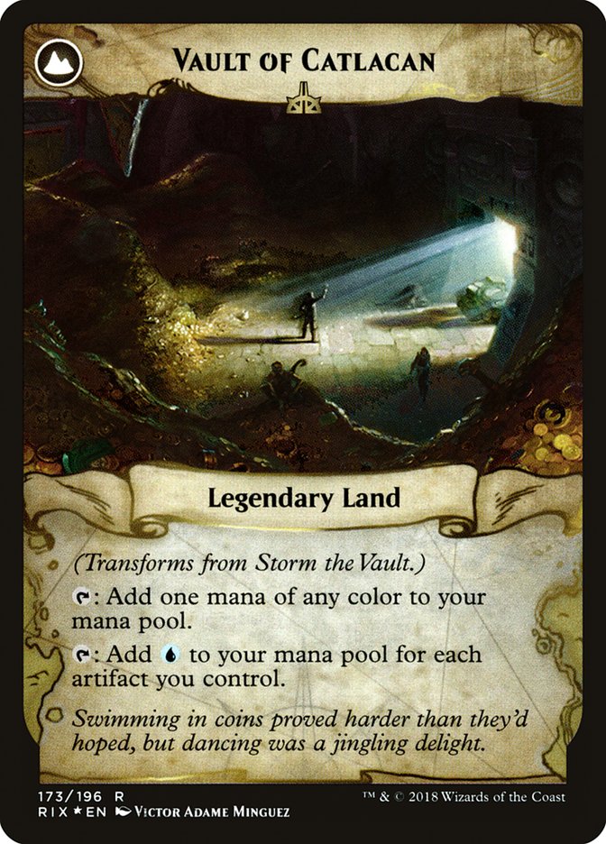 Storm the Vault // Vault of Catlacan [Rivals of Ixalan Prerelease Promos] | Gear Gaming Bentonville
