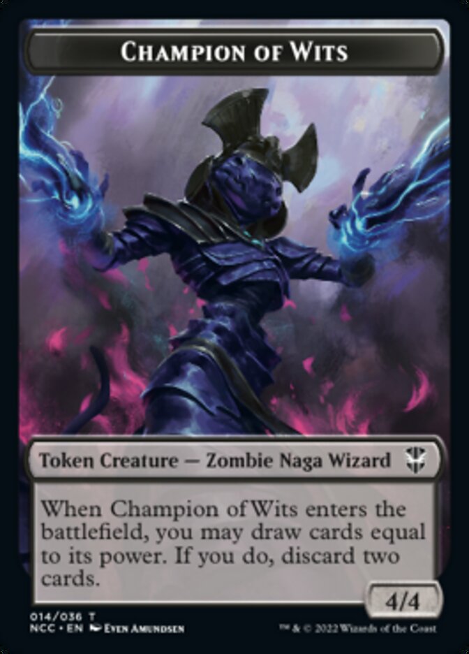 Tentacle // Champion of Wits Double-Sided Token [Streets of New Capenna Commander Tokens] | Gear Gaming Bentonville