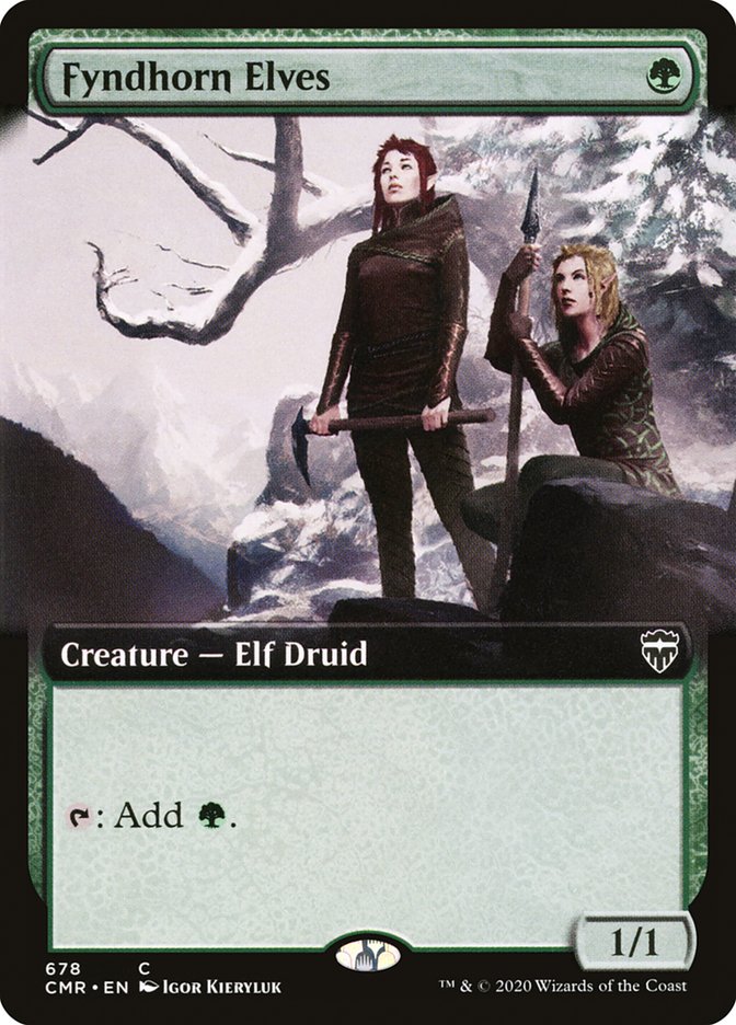Fyndhorn Elves (Extended Art) [Commander Legends] | Gear Gaming Bentonville