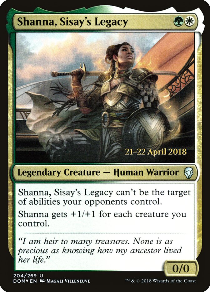 Shanna, Sisay's Legacy [Dominaria Prerelease Promos] | Gear Gaming Bentonville