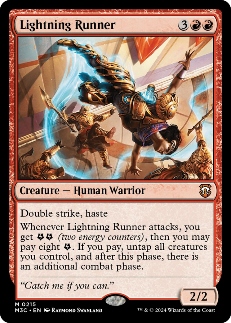 Lightning Runner (Ripple Foil) [Modern Horizons 3 Commander] | Gear Gaming Bentonville