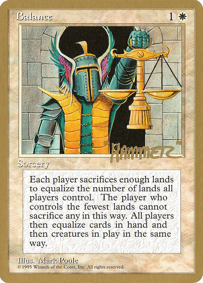 Balance (Shawn "Hammer" Regnier) [Pro Tour Collector Set] | Gear Gaming Bentonville