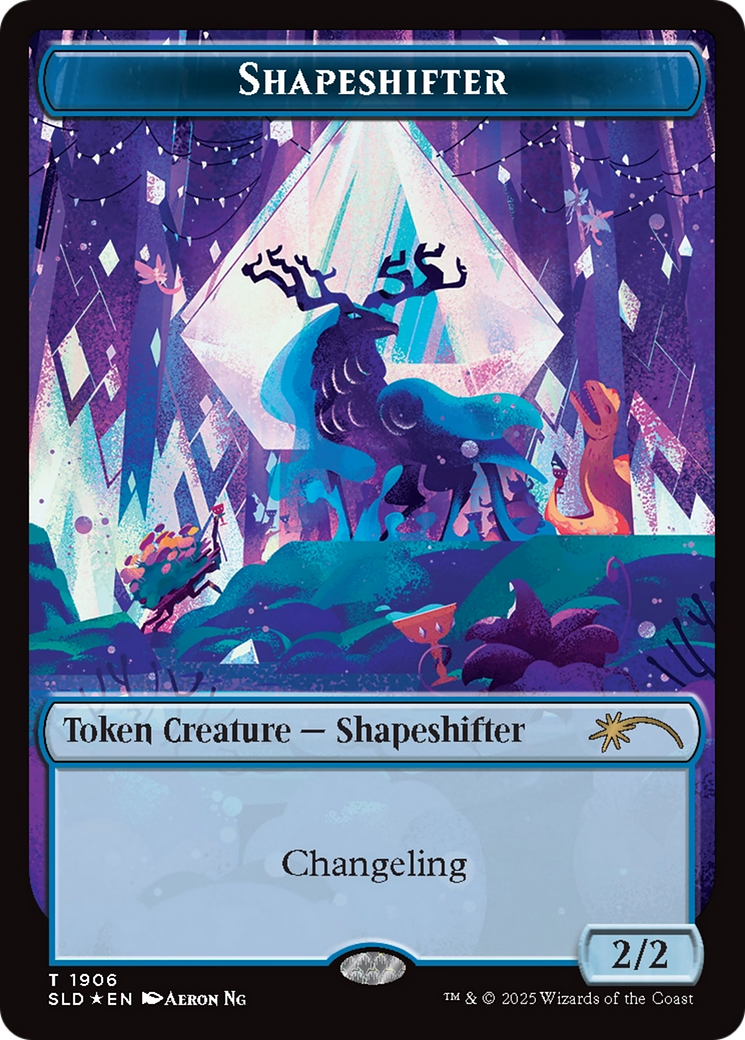 Shapeshifter Token (1906) (Double Rainbow Foil) [Secret Lair Drop Series] | Gear Gaming Bentonville