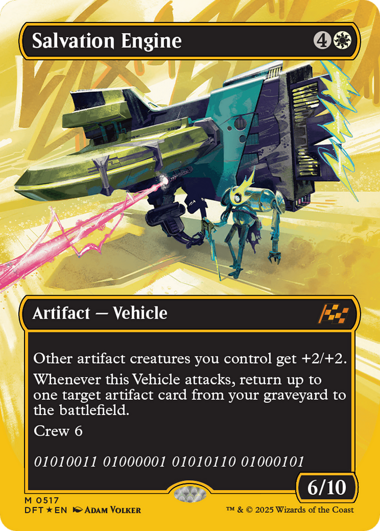 Salvation Engine (Borderless) (First-Place Foil) [Aetherdrift] | Gear Gaming Bentonville