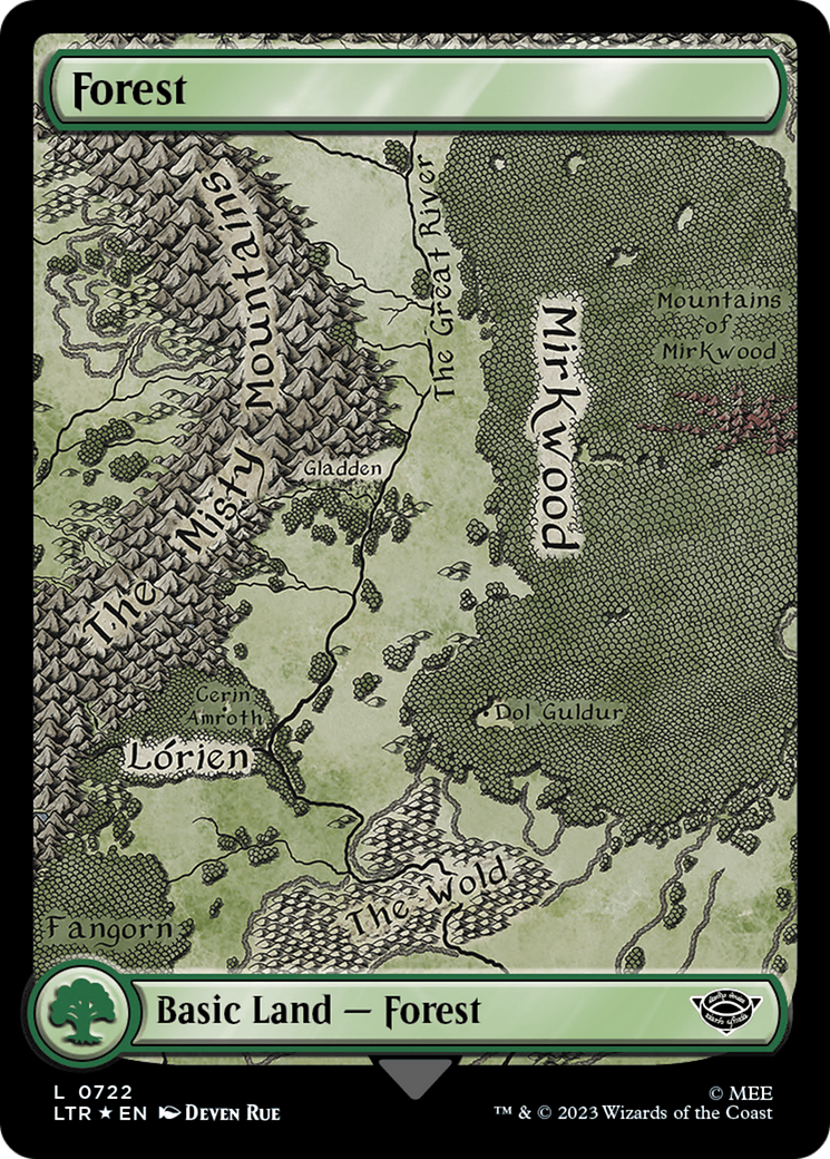 Forest (0722) (Surge Foil) [The Lord of the Rings: Tales of Middle-Earth] | Gear Gaming Bentonville