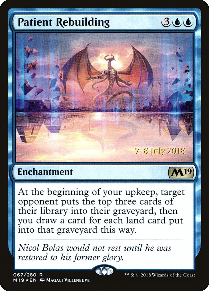 Patient Rebuilding [Core Set 2019 Prerelease Promos] | Gear Gaming Bentonville