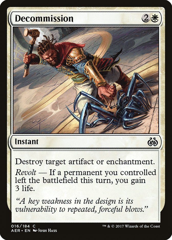 Decommission [Aether Revolt] | Gear Gaming Bentonville