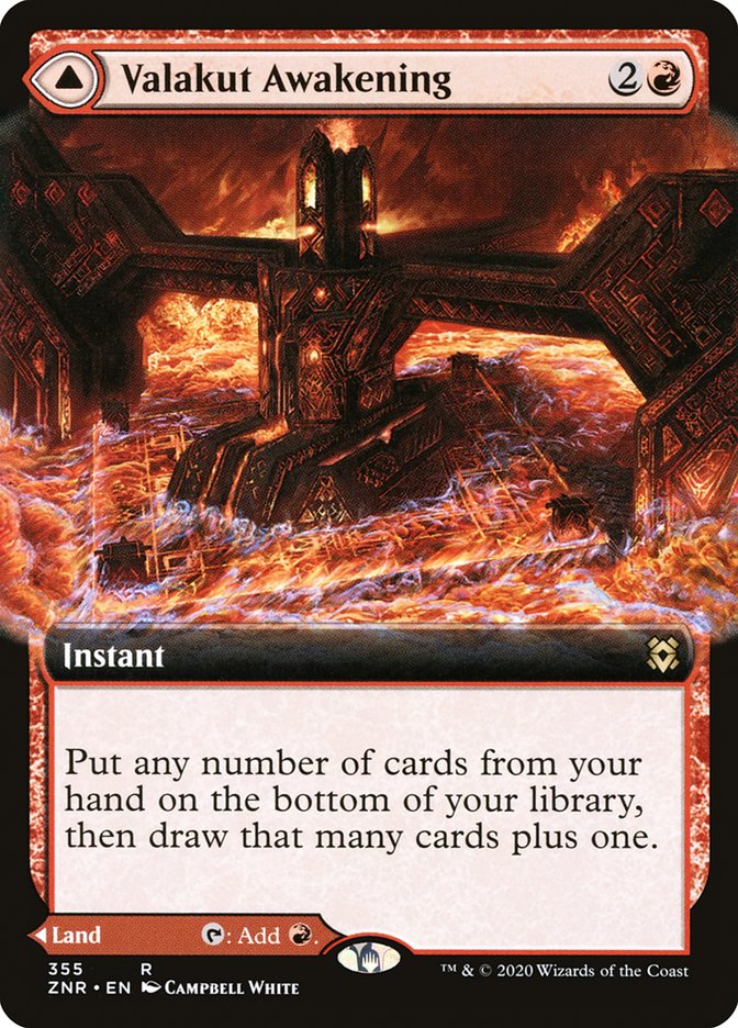 Valakut Awakening // Valakut Stoneforge (Extended Art) [Zendikar Rising] | Gear Gaming Bentonville