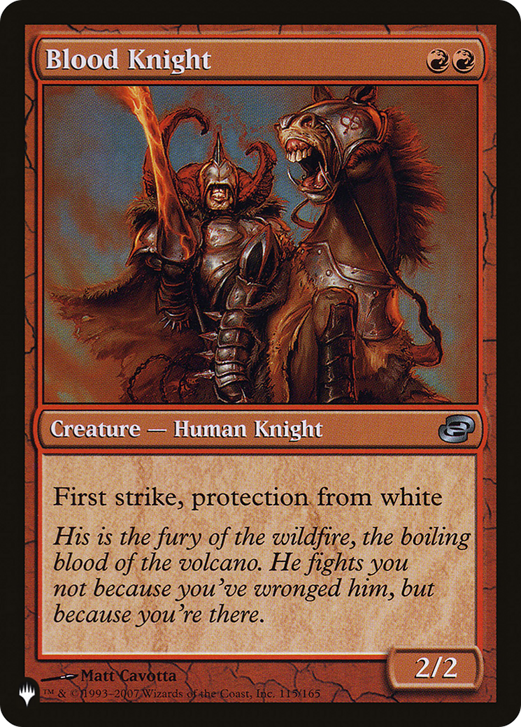 Blood Knight [The List Reprints] | Gear Gaming Bentonville