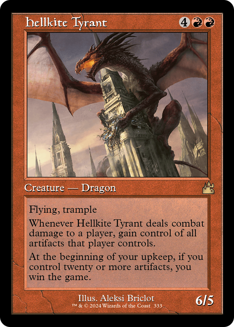 Hellkite Tyrant (Retro Frame) [Ravnica Remastered] | Gear Gaming Bentonville