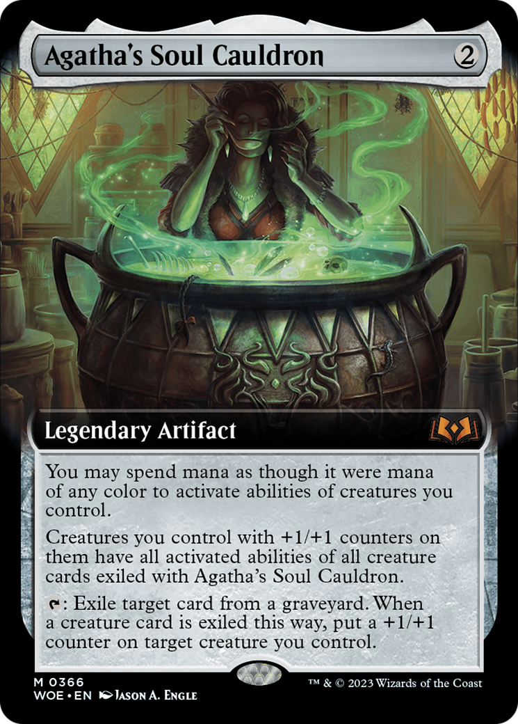 Agatha's Soul Cauldron (Extended Art) [Wilds of Eldraine] | Gear Gaming Bentonville