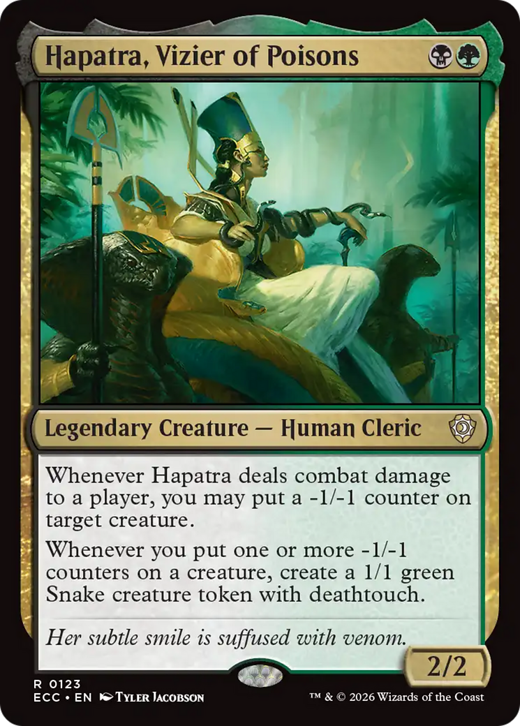 Hapatra, Vizier of Poisons [Lorwyn Eclipsed Commander] | Gear Gaming Bentonville