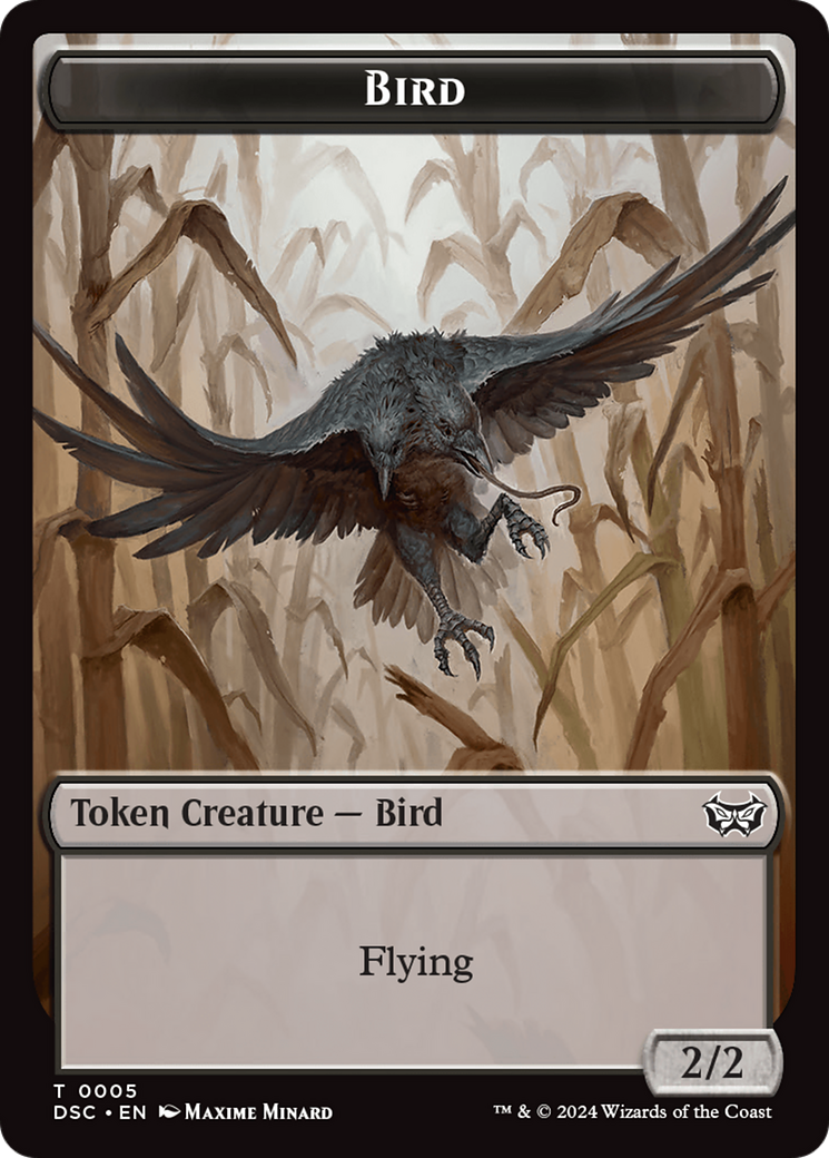 Elemental // Bird Double-Sided Token [Duskmourn: House of Horror Commander Tokens] | Gear Gaming Bentonville