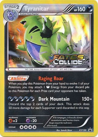 Tyranitar (XY130) (Staff) [XY: Black Star Promos] | Gear Gaming Bentonville