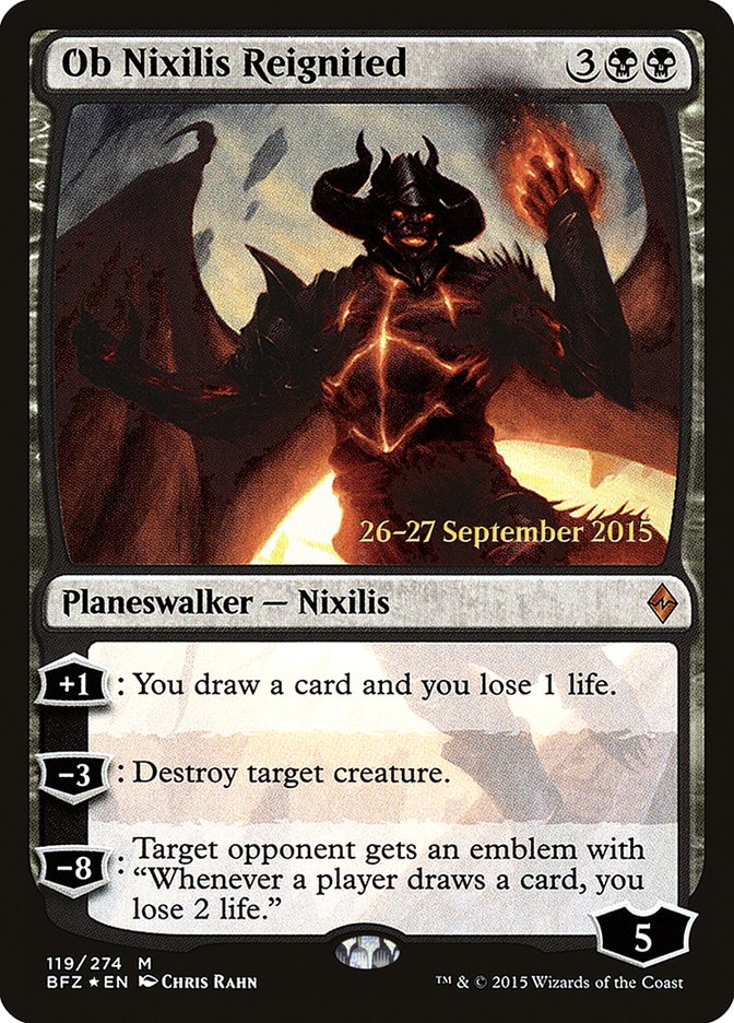 Ob Nixilis Reignited [Battle for Zendikar Prerelease Promos] | Gear Gaming Bentonville