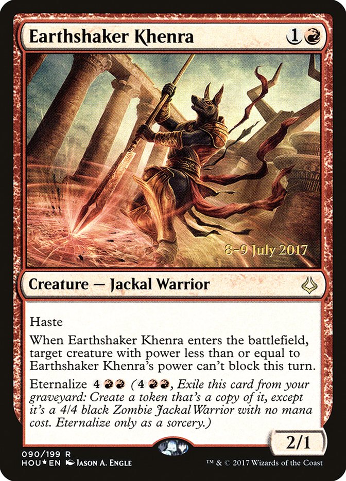 Earthshaker Khenra [Hour of Devastation Prerelease Promos] | Gear Gaming Bentonville