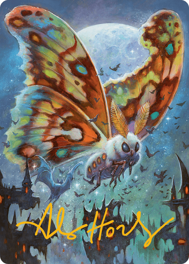 Luminous Broodmoth Art Card (Gold-Stamped Signature) [Bloomburrow Art Series] | Gear Gaming Bentonville