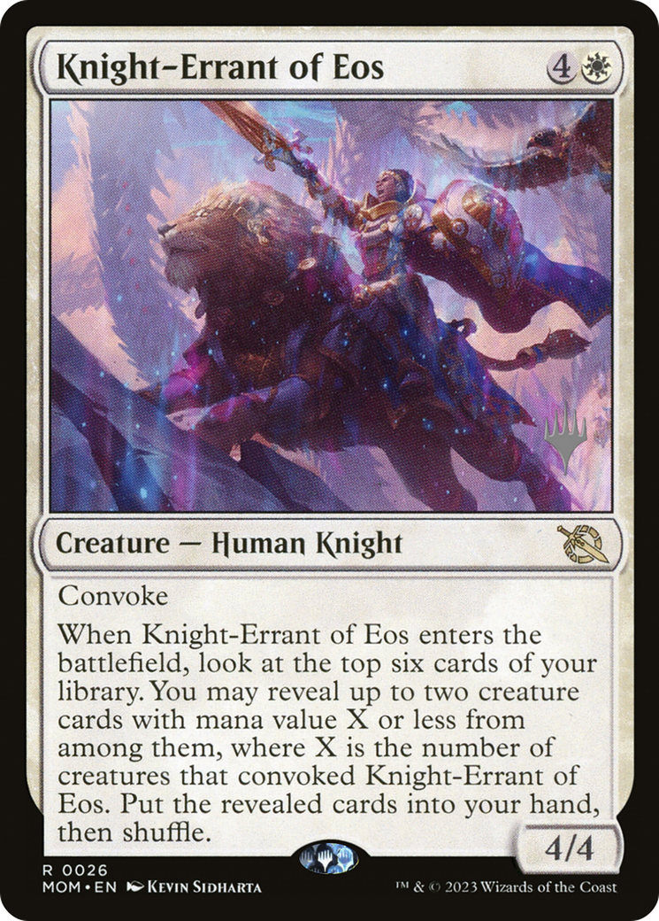 Knight-Errant of Eos (Promo Pack) [March of the Machine Promos] | Gear Gaming Bentonville