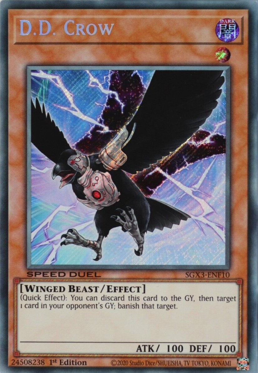 D.D. Crow [SGX3-ENF10] Secret Rare | Gear Gaming Bentonville