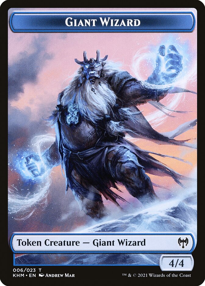 Dwarf Berserker // Giant Wizard Double-Sided Token [Kaldheim Tokens] | Gear Gaming Bentonville