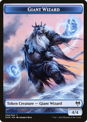 Human Warrior // Giant Wizard Double-Sided Token [Kaldheim Tokens] | Gear Gaming Bentonville