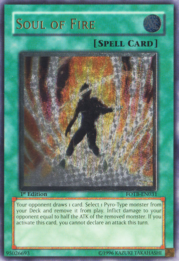Soul of Fire [FOTB-EN031] Ultimate Rare | Gear Gaming Bentonville