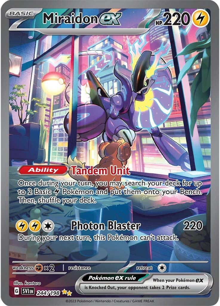 Miraidon ex (244/198) [Scarlet & Violet: Base Set] | Gear Gaming Bentonville