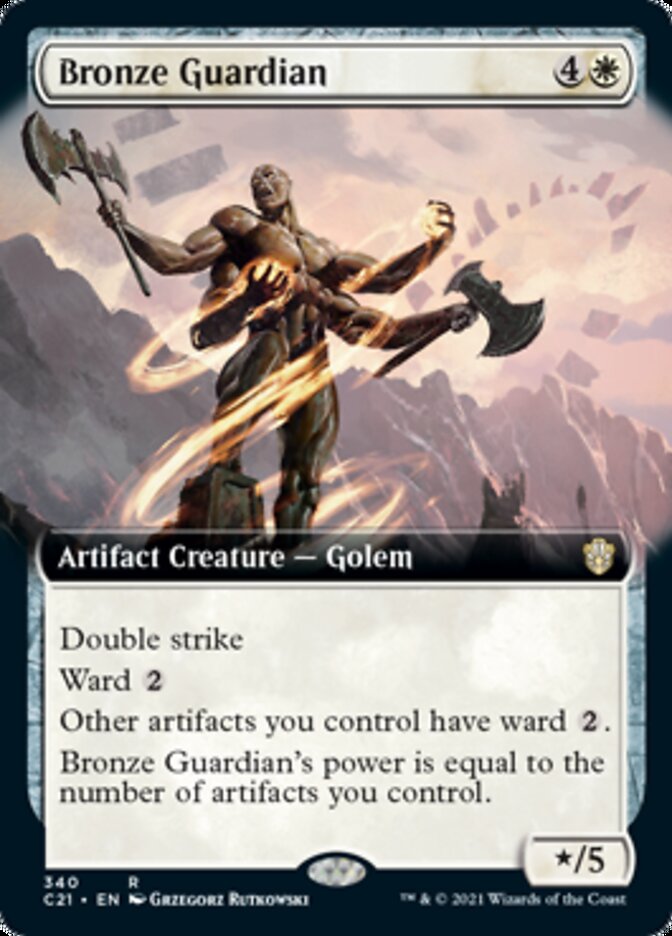 Bronze Guardian (Extended Art) [Commander 2021] | Gear Gaming Bentonville