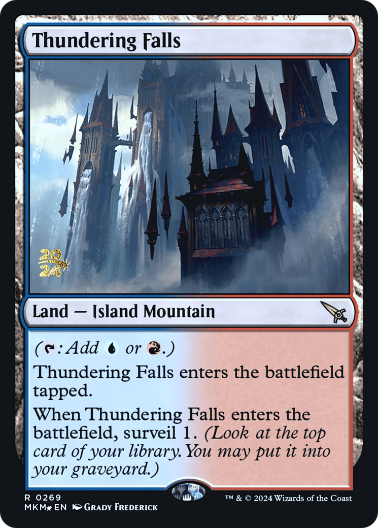 Thundering Falls [Murders at Karlov Manor Prerelease Promos] | Gear Gaming Bentonville