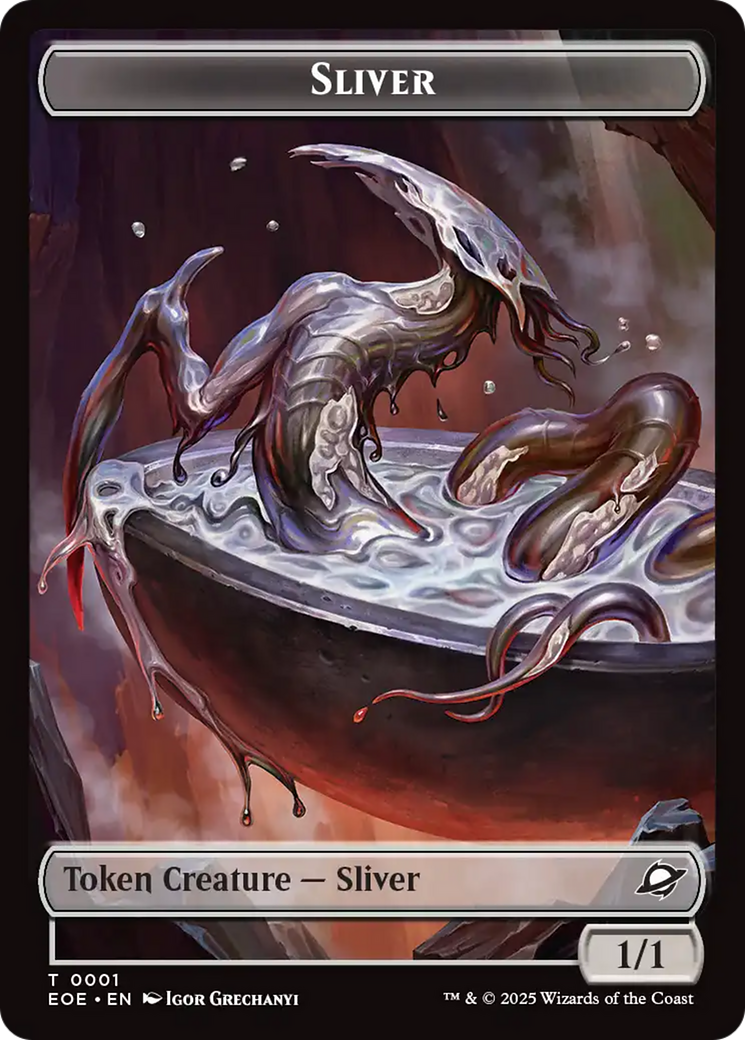 Robot // Sliver Double-Sided Token [Edge of Eternities Tokens] | Gear Gaming Bentonville
