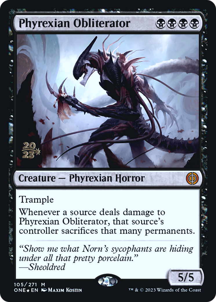 Phyrexian Obliterator [Phyrexia: All Will Be One Prerelease Promos] | Gear Gaming Bentonville