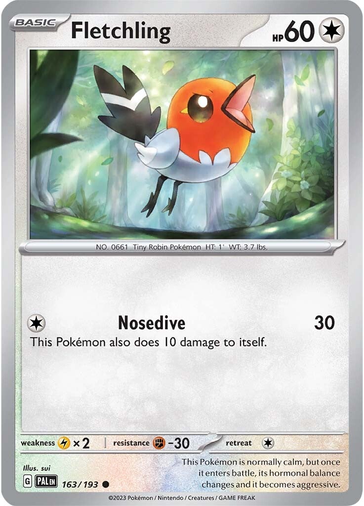 Fletchling (163/193) [Scarlet & Violet: Paldea Evolved] | Gear Gaming Bentonville