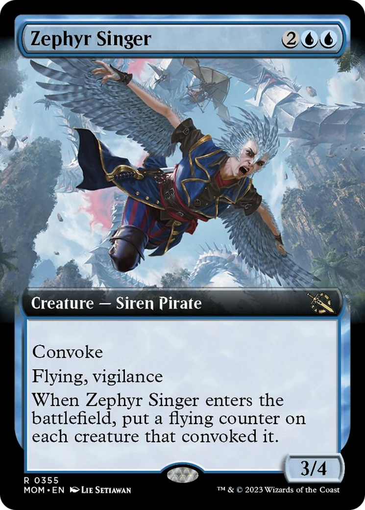 Zephyr Singer (Extended Art) [March of the Machine] | Gear Gaming Bentonville