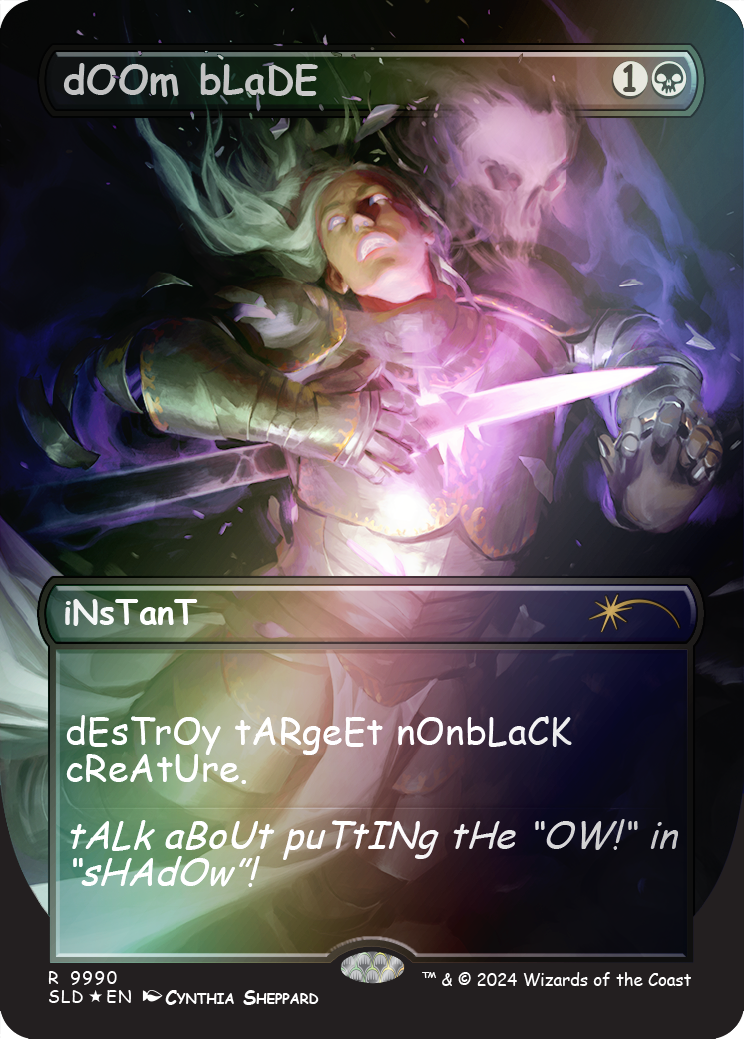 dOOm bLaDE (Rainbow Foil) [Secret Lair Drop Series] | Gear Gaming Bentonville