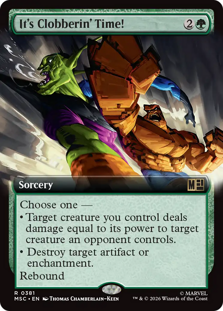 It's Clobberin' Time! (Extended Art) [Marvel Super Heroes Commander] | Gear Gaming Bentonville
