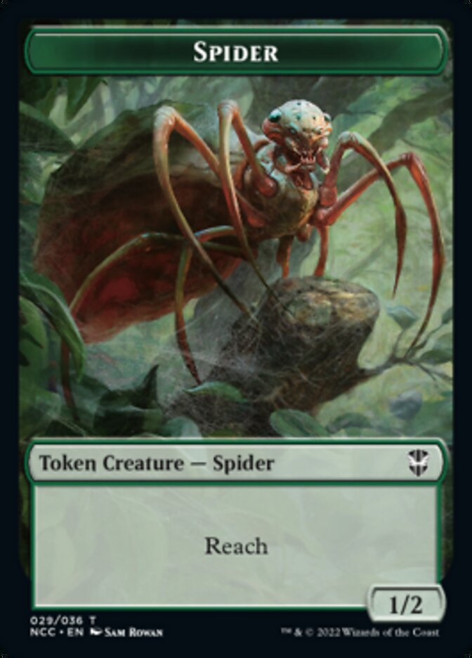 Treefolk // Spider Double-Sided Token [Streets of New Capenna Commander Tokens] | Gear Gaming Bentonville